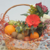 Cesta de Frutas y Flores de Temporada en Oviedo